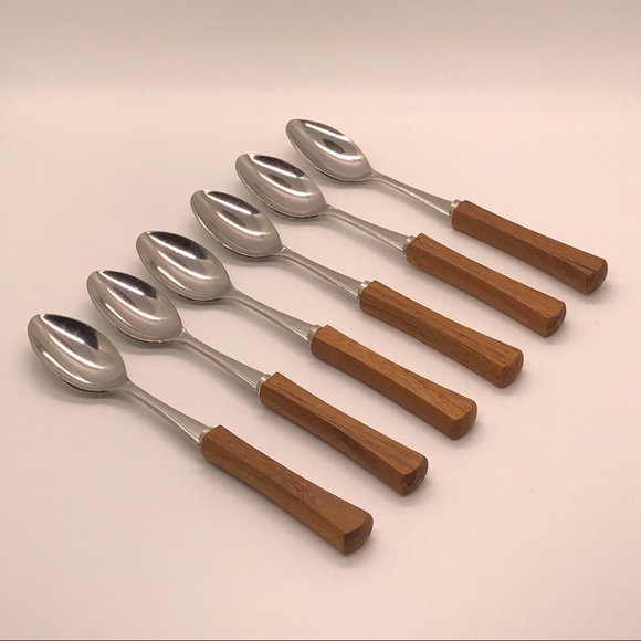 Set of 6 Midcentury coffee spoons. - Picture 5 of 6